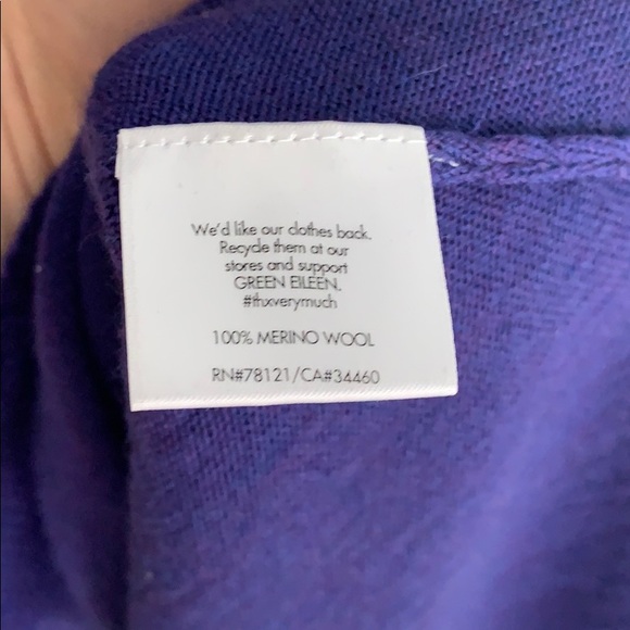 2/50$ Eileen Fisher merino blue Wool dress. - Picture 7 of 8